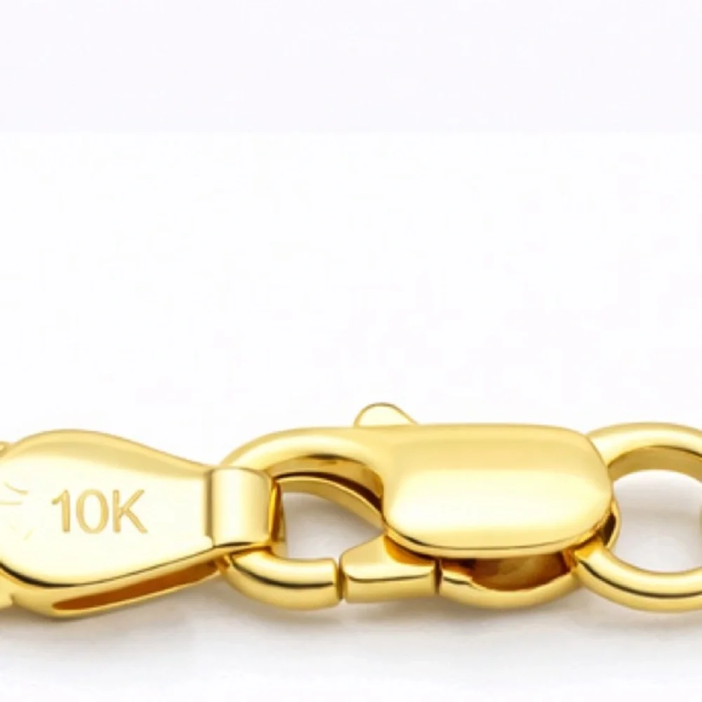 10K Solid Gold Cuban Link Bracelet ✨ 7” Flat Curb Chain ALI Hallmark NEW